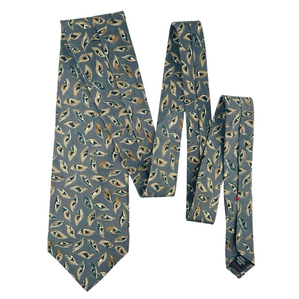 Peter Thomas NECKTIE by Superba 100% Italian Silk Tie Foliage USA 👍l